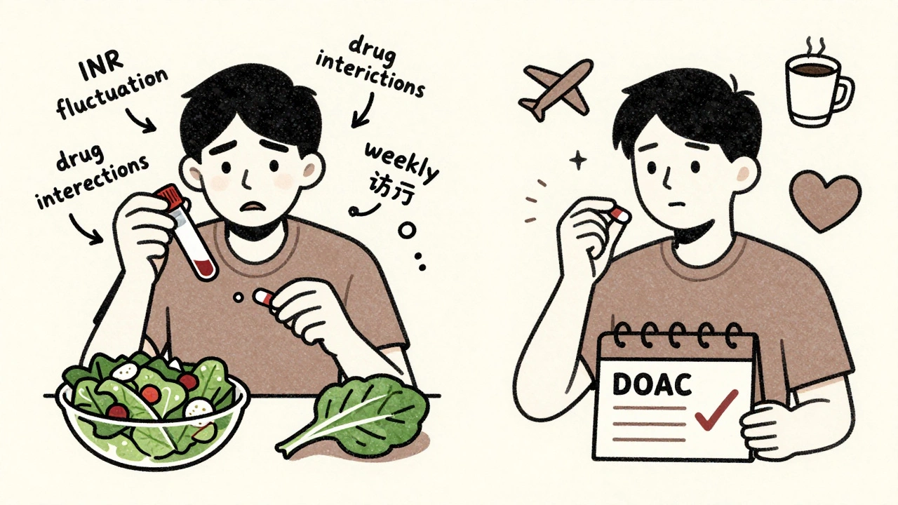 Direct Oral Anticoagulants vs Warfarin: Side Effect Comparison
