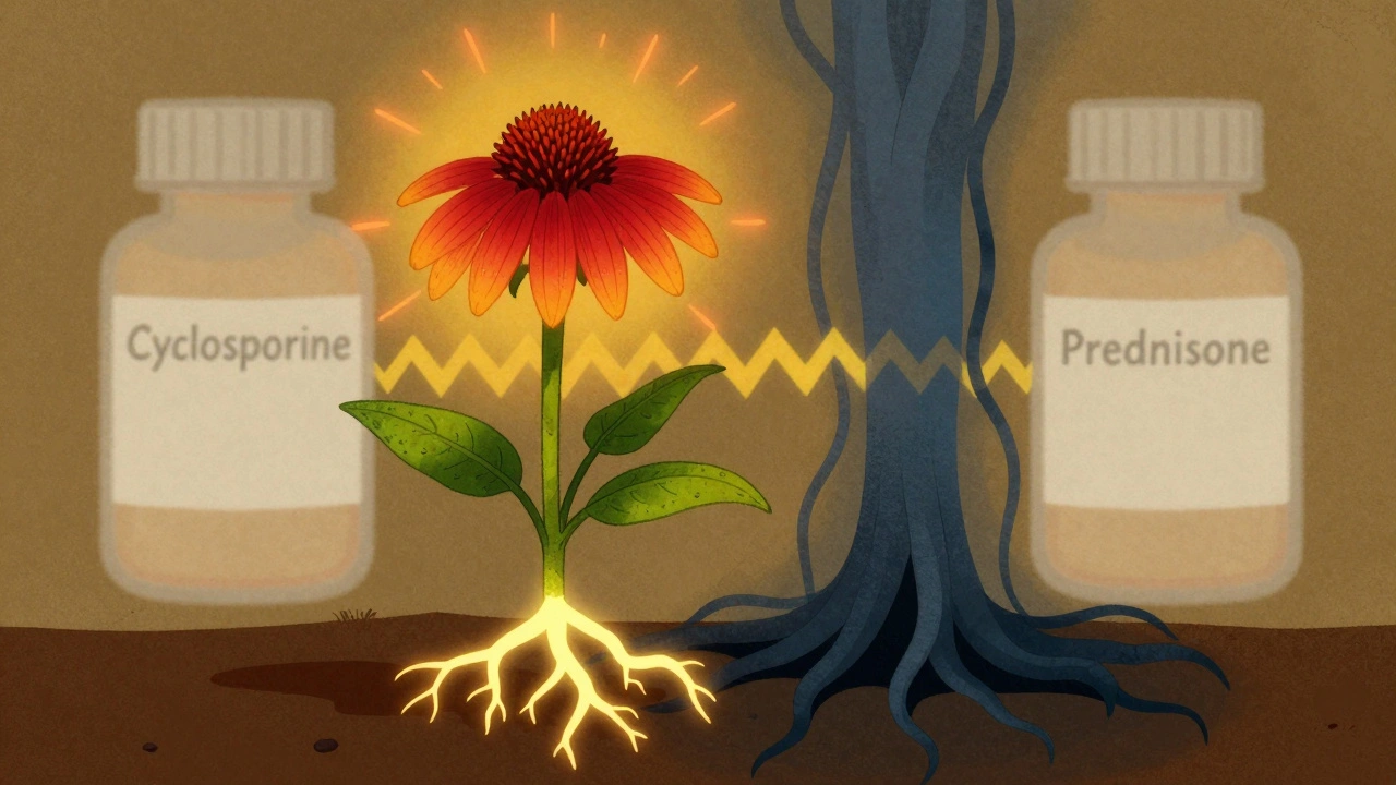 Echinacea and Immunosuppressants: Why Mixing Them Can Be Dangerous