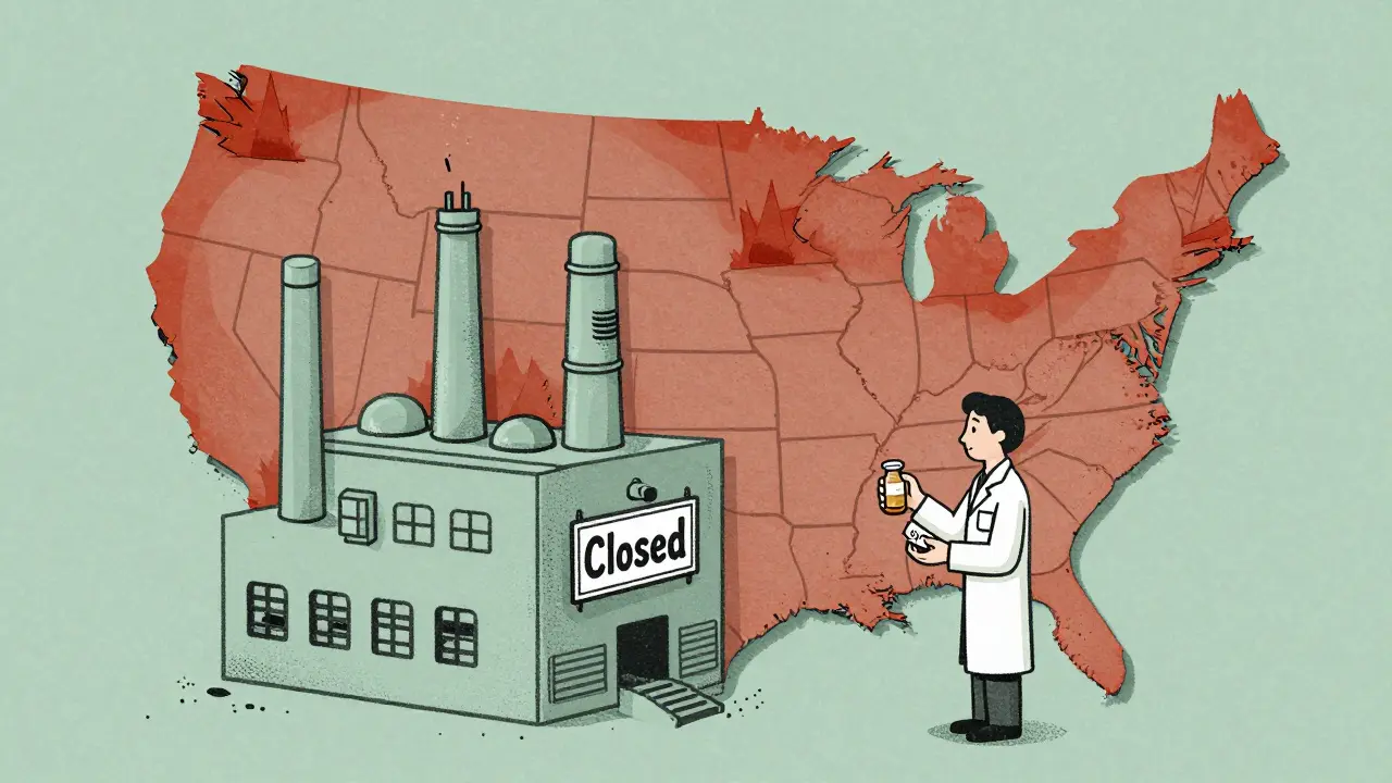 A closed generic drug factory triggers nationwide price spikes, leaving one patient with an expensive pill bottle.