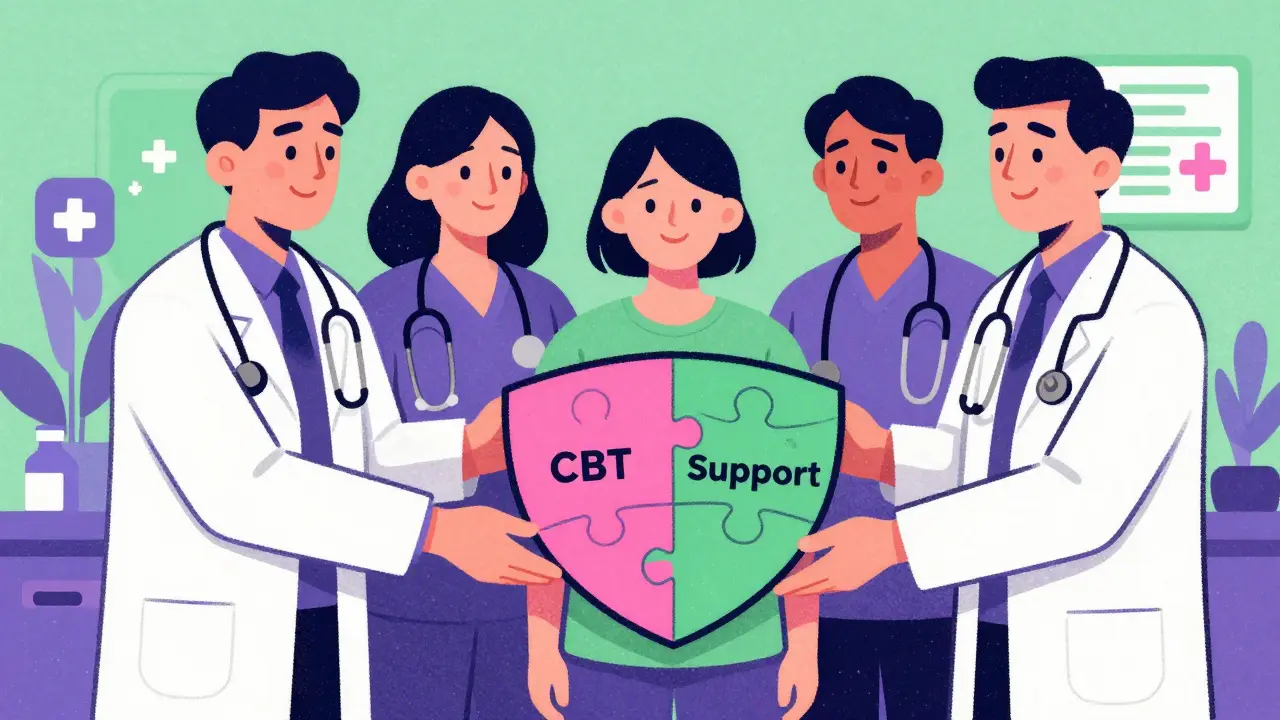 Healthcare team supporting patient through recovery