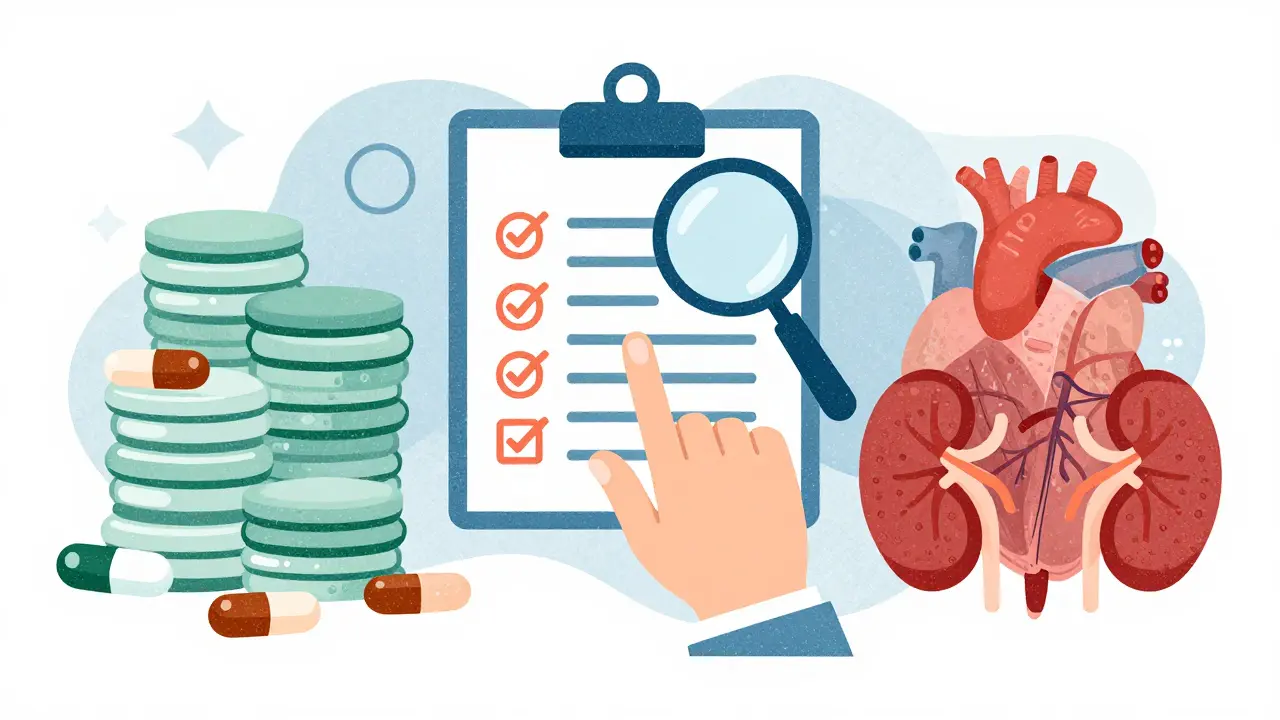 Scale balancing diabetes meds against health benefits
